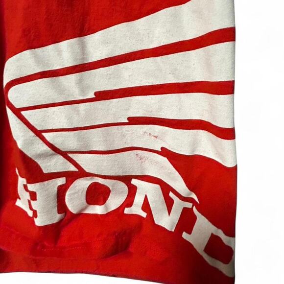 Red honda racing tee men’s L - Picture 3 of 5